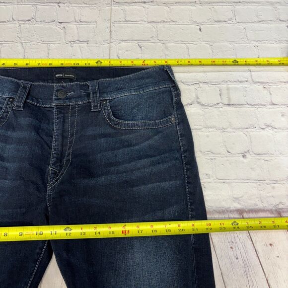 True Religion Men Rocco Relaxed Skinny Jeans Size 36 36x33 Blue Denim C068 -24 - Picture 3 of 16